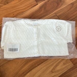 New in bag Janie and Jack ivory cardigan